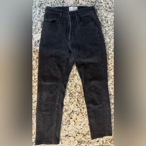Everlane Women’s Size 26 Black High Waist Straight Jeans
